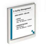 Durable 4862 02 Click Sign tabliczka informacyjna 149 x 148,5 mm biała