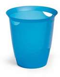 TREND Durable 1701710540 Plastikowy kosz na śmieci 16 litrowy niebieski-przezr.
