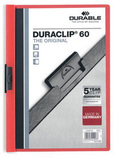 Durable 2209 03 Skoroszyt zaciskowy DURACLIP do 60 kartek kolor czerwony