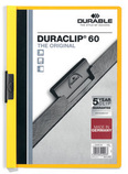 Durable 2209 04  Skoroszyt zaciskowy DURACLIP do 60 kartek kolor żółty 