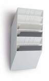 Durable 1709785010 Zestaw pojemników na katalogi FLEXIBOXX 6 A4 poziomy biały