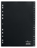 Durable 6168 01 Przekładki z tworzywa PP A4 nadruk A-Z kolor czarny
