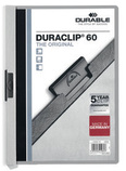 Durable 2209 10  Skoroszyt zaciskowy DURACLIP do 60 kartek kolor szary 