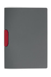 Durable 2304 03 Skoroszyt grafitowy z klipsem Duraswing klips czerwony op. 5 szt.
