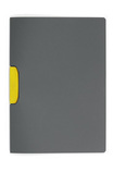 Durable 2304 04 Skoroszyt grafitowy z klipsem Duraswing klips żółty op. 5 szt.