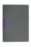 Durable 2304 12 Skoroszyt grafitowy z klipsem Duraswing klips purpurowy op. 5 szt.