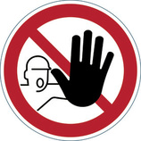 1730 03 Znaki bezpieczeństwa i ostrzegawcze WSTĘP WZBRONIONY ISO 7010, ø 430mm