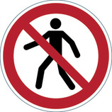 1732 03 Znaki bezpieczeństwa i ostrzegawcze ZAKAZ PRZEJŚCIA ISO 7010, ø 430mm