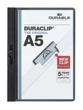 Durable 2217 01 Skoroszyt zaciskowy DURACLIP A5 do 30 kartek format A5 czarny