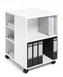 Durable 3113 02 Stolik biurowy do na kółkach 74/59 OPEN kolor biały
