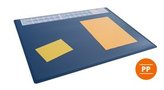 Durable 722307 Podkład na biurko 650x500 mm z przezroczystą nakładką PP granatowy