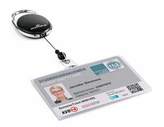Durable 8907 01 Pojedyncze etui z PCV z mechanizmem ściągającym poziomy 1 szt