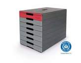 Pojemnik z szufladami IDEALBOX PRO 7 kolor czerwony Durable 776303