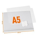 Kieszeń informacyjna A5 wodoszczelna samoprzylepna Durable 5057 19 op. 5 szt.