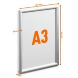 Aluminiowa ramka zatrzaskowa A3 Durable 5034 23 srebrna OUTDOOR