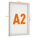 Aluminiowa ramka zatrzaskowa A2 Durable 5046 23 srebrna OUTDOOR