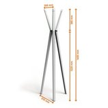 Durable 1846 10 Stojak aluminiowy na ubrania szary