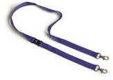 Durable 8527 07 Granatowa smycz DUO do identyfikatorów 20mm 10 szt.