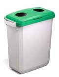 Pokrywa z 2 otworami DURABIN LID 60 1800501020 do pojemnika 60 l, zielona