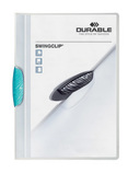 Durable 2260 14 Skoroszyt zaciskowy z klipsem odchylanym SWINGCLIP 30 błękitny