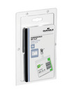 Durable 8603 19 Identyfikatory 60x90mm op. 5 szt. przezroczysty z klipem metalowym