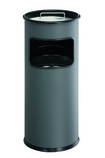 Durable 3330 58 Kosz na śmiecie okrągły metalowy z popielnicą 17+2 l. antracyt