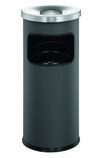  Durable 3332 58 Kosz na śmiecie SAFE, metalowy z popielnicą 17+2 l. antracytowy