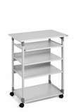 Durable 3720 10 Stolik biurowy do komputera na kółkach 75 VH kolor szary