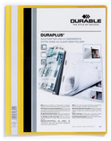Durable 2579 04 DURAPLUS Skoroszyt prezentacyjny z krystaliczną przednią kieszenią żółty