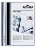 Durable 2579 10 DURAPLUS Skoroszyt prezentacyjny z krystaliczną przednią kieszenią szary