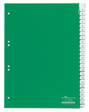 Durable 6224 05 Przekładki PP A4 zielone z wsuwanymi indeksami 25 szt.