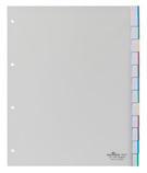 Durable 6831 19 Przekładki PP A4+ XL przezroczyste i wymienne indeksy 12 szt.