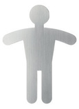 Durable 4951 23 PICTO piktogram samoprzylepny stalowy Symbol Dla Panów