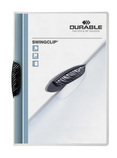 Durable 2260 01 Skoroszyt zaciskowy z klipsem odchylanym SWINGCLIP 30 czarny 