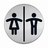 Durable 4920 23 PICTO piktogram samoprzylepny stalowy Damski Męski WC