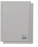 Durable 6504 10 Przekładki z tworzywa z nadrukiem indeksy 1-52 tłoczone szare