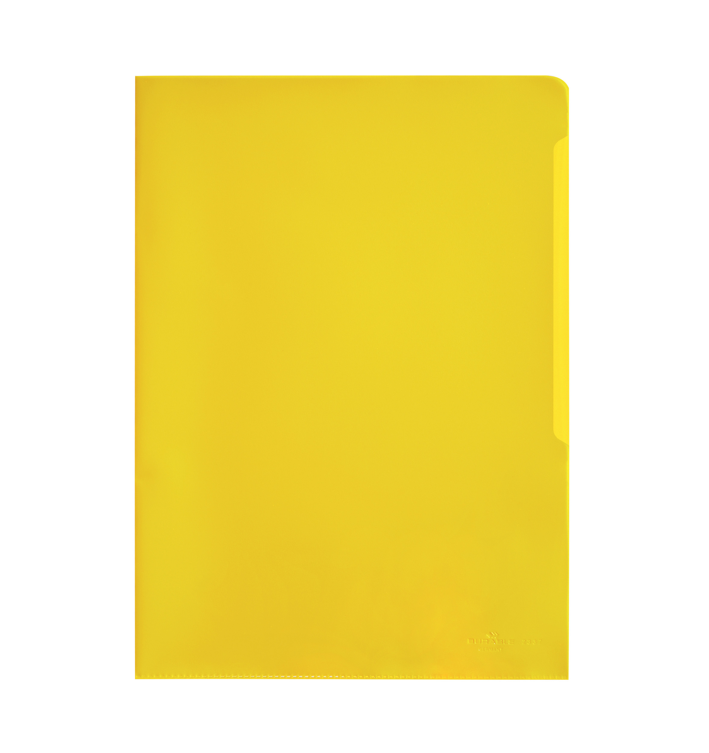 Папка уголок durable, а4, 120мкм, 10 шт./уп., желтый