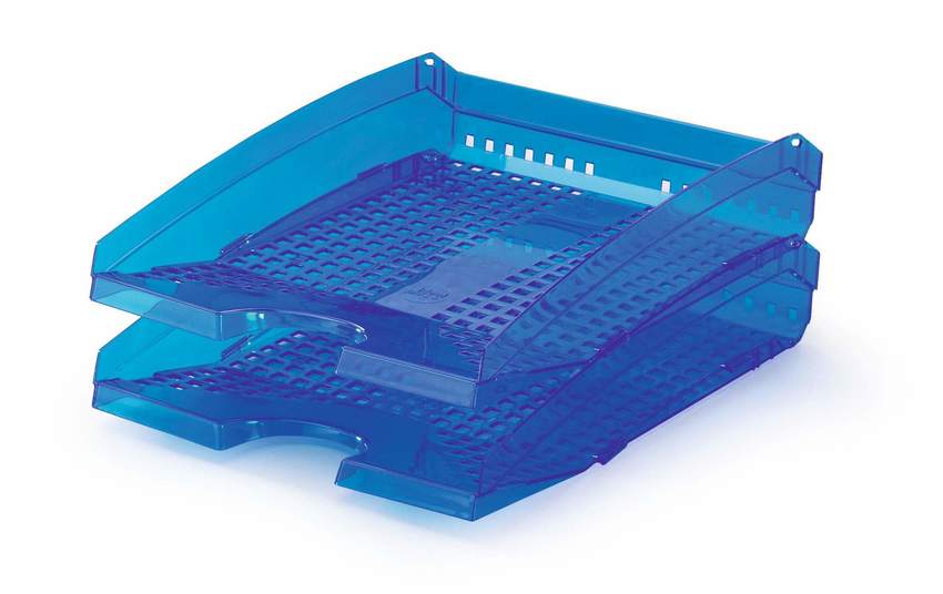 TREND Durable 1701626540 Tacka na dokumenty z tworzywa niebiesko-przezroczysta