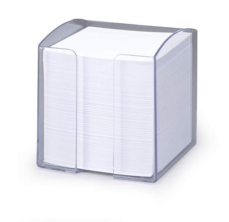 TREND Durable 1701682400 Pojemnik 90x90mm z 800 karteczkami przezroczysty