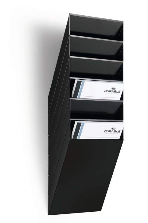 Durable 1709760060 Zestaw pojemników na katalogi FLEXIBOXX 6 A4 czarny