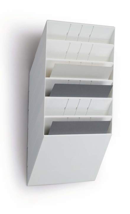 Durable 1709785010 Zestaw pojemników na katalogi FLEXIBOXX 6 A4 poziomy biały