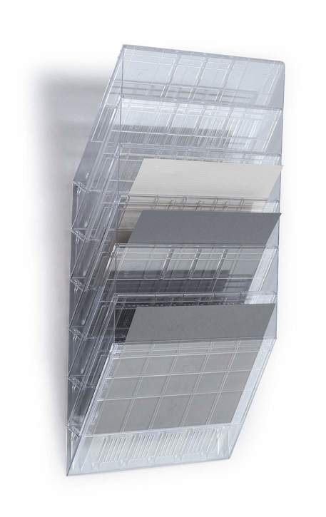 Durable 1709785400 Zestaw pojemników na katalogi FLEXIBOXX 6 A4 poziomy przezr.