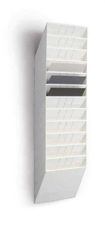 Durable 1709781010 Zestaw 12 pojemników na katalogi FLEXIBOXX A4 biały 
