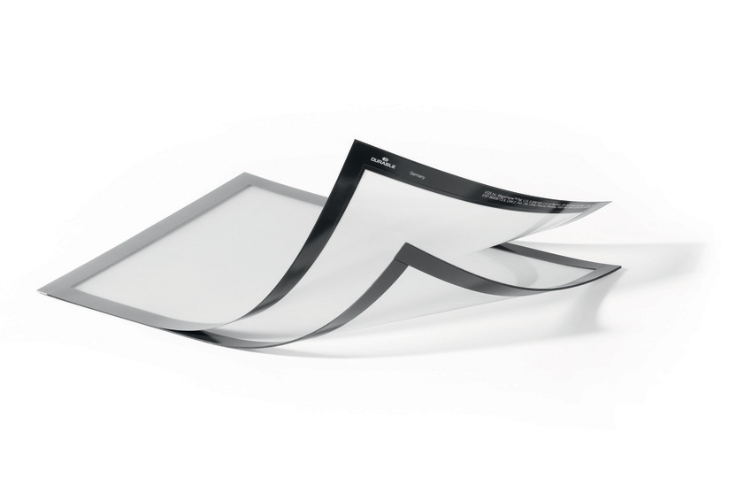 Durable 4985 23 Duraframe Plus magnetyczne ramki bez kleju A4 op.2 szt srebrne