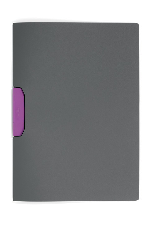 Durable 2304 08 Skoroszyt grafitowy z klipsem Duraswing klips różowy op. 5 szt.