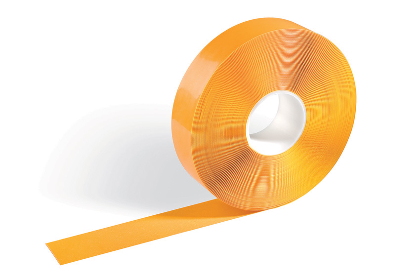 Durable 1725 04 Taśma podłogowa do znakowania hal i magazynów żółta 50mm x 30m