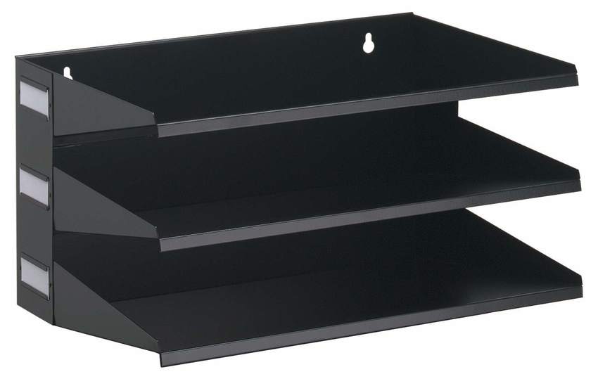 Durable 3359 01 Metalowy sorter do dokumentów 3 półki poziomy czarny
