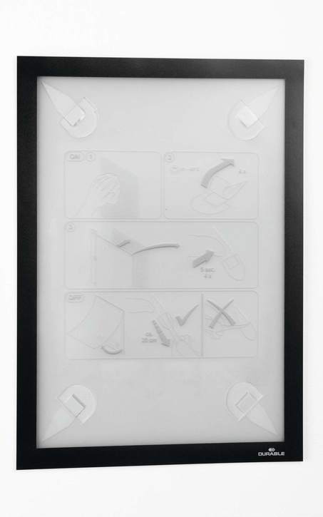 Durable 4843 01 Ramki magnetyczne odklejalne A4 Duraframe Wallpaper 1szt. czarne