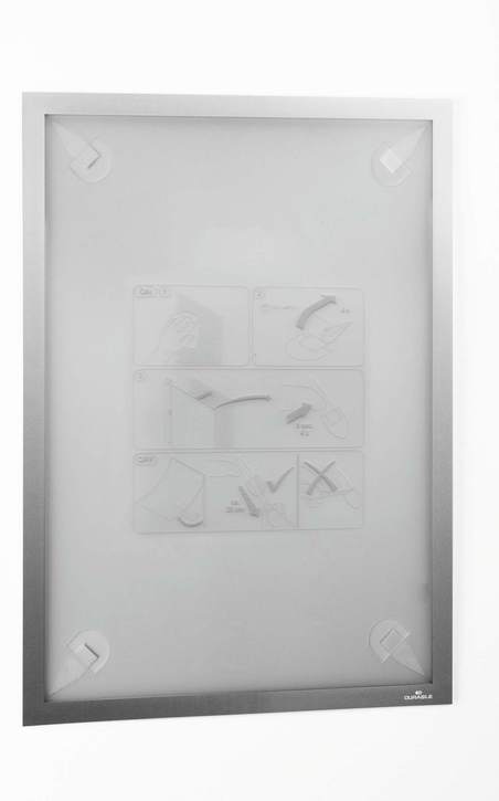 Durable 4844 23 Ramki magnetyczne odklejalne A3 Duraframe Wallpaper 1szt. srebrne