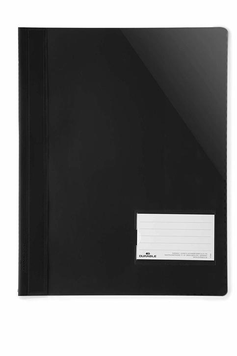 Durable 2690 01 Skoroszyt A4+ MAX przeźroczysty z okienkiem 1 szt. czarny